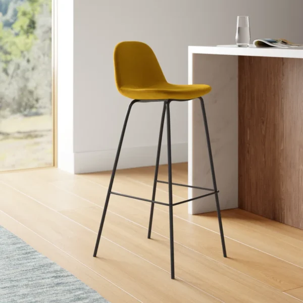 Kody Upholstered Bar Chair Set of 2