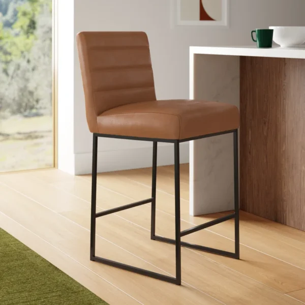 Oona Vegan Leatherette Bar Chair