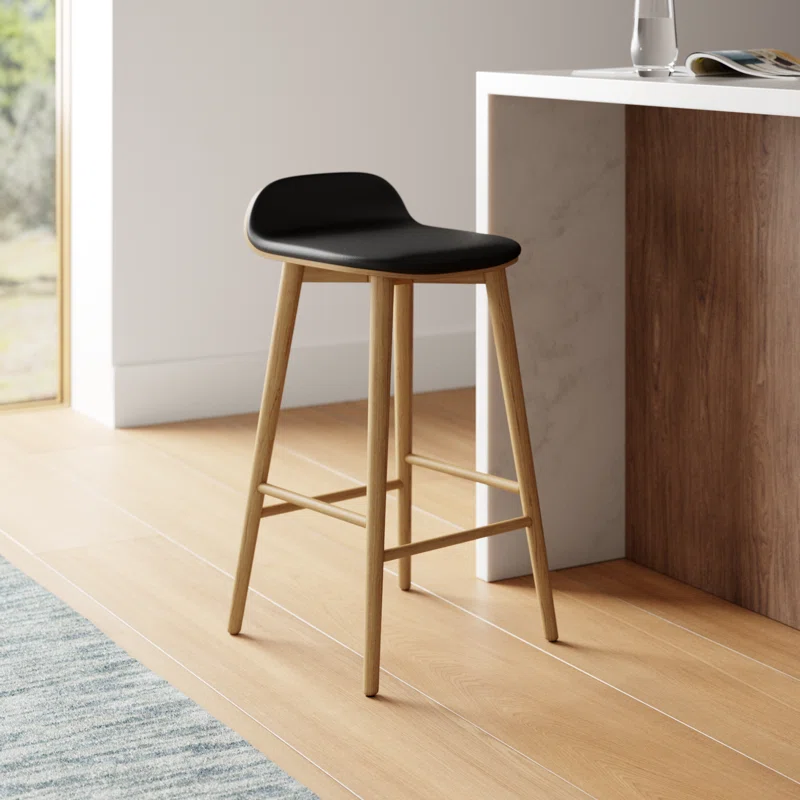 Leatherette Counter Stool