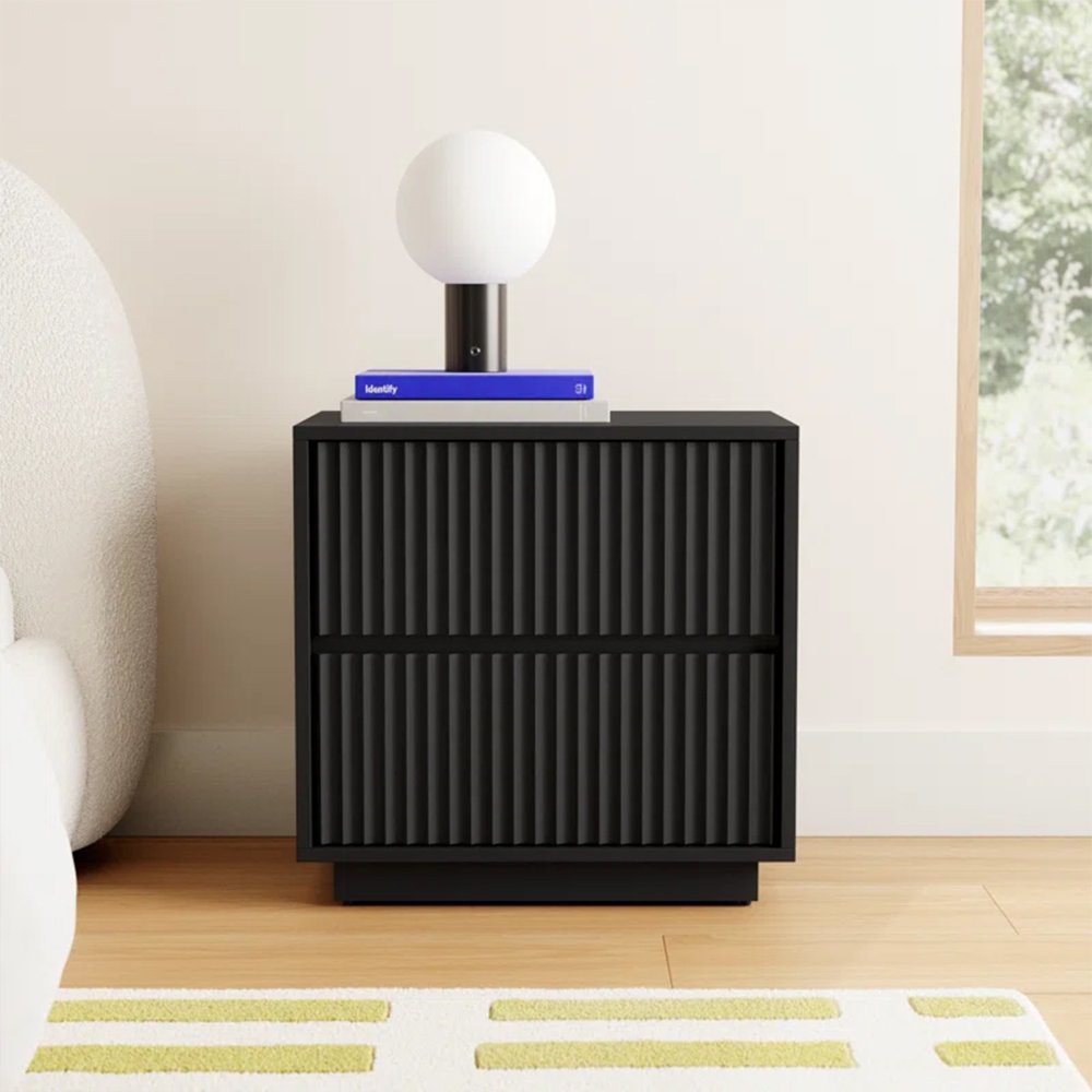 Paloma Two Drawer Bedside Table