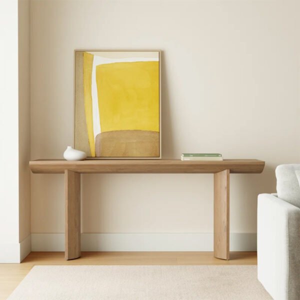 Statler Console Table in Solid Wood