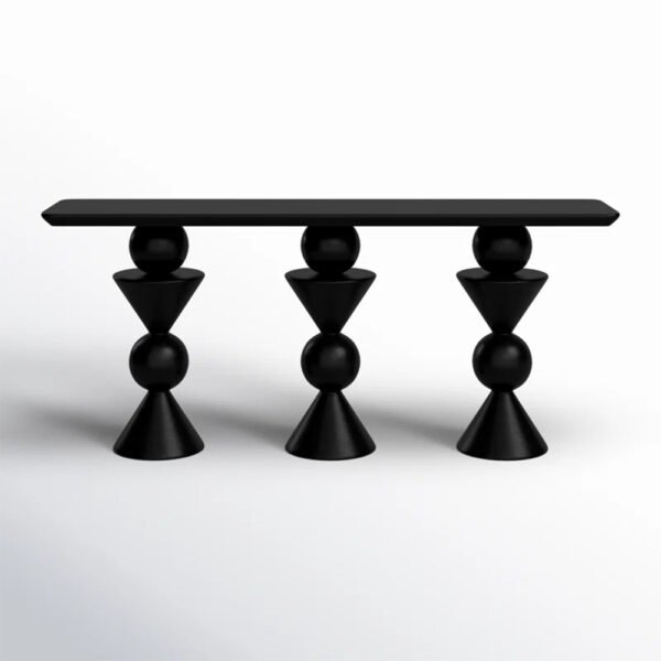 Orchid Black Console Table