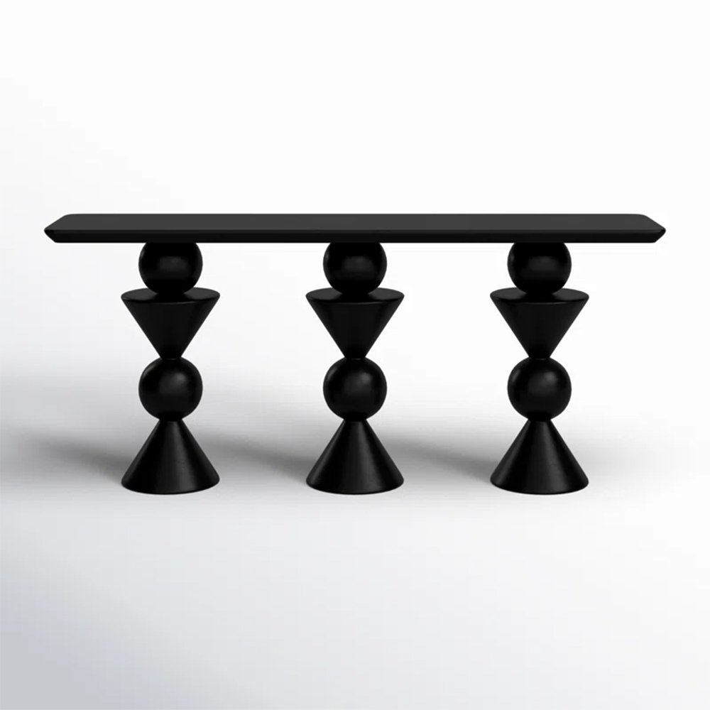 Orchid Black Console Table
