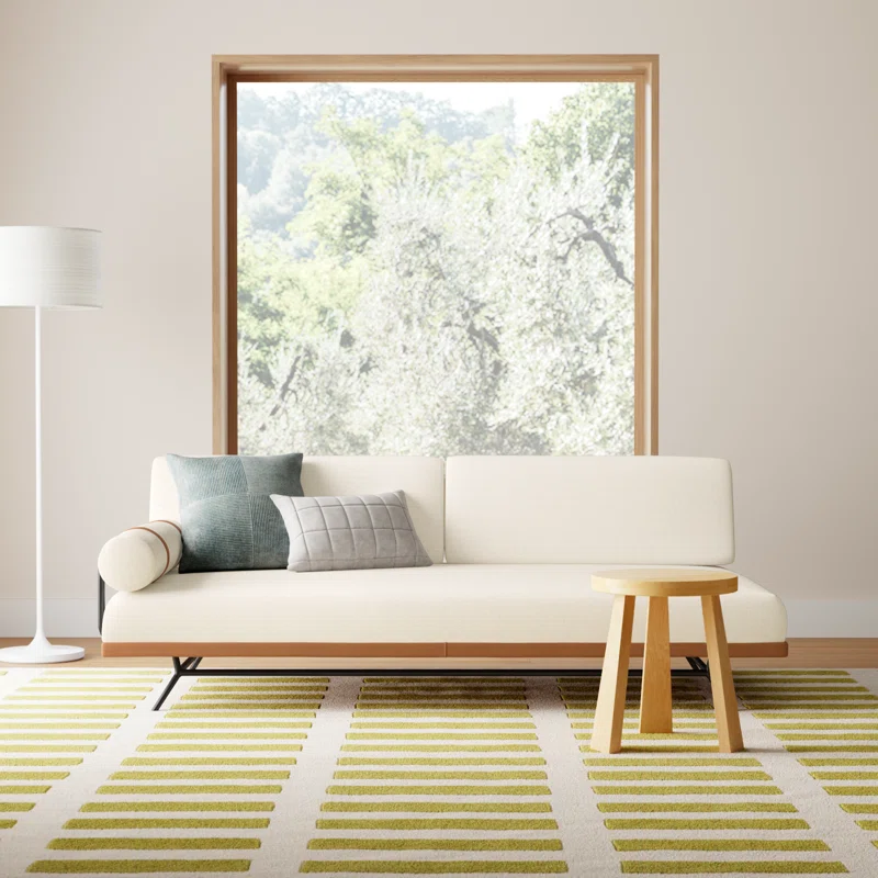 Elsmere Upholstered Sofa with Metal Base