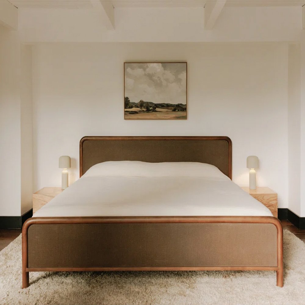 Omena Bed with Upholstery