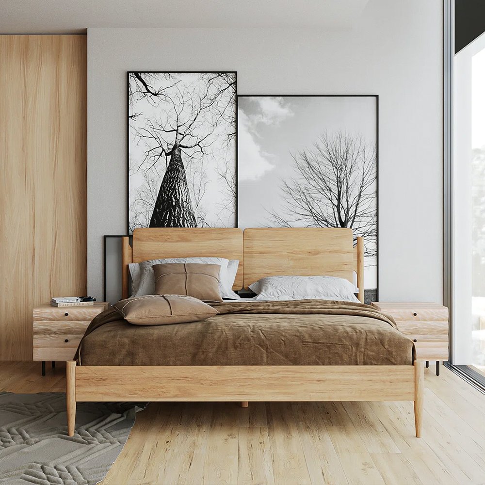 Natural Finish Daniel Bed
