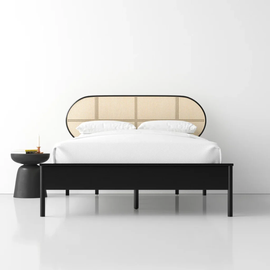 MOD Design 56 Caldecote Bed with Natural Cane