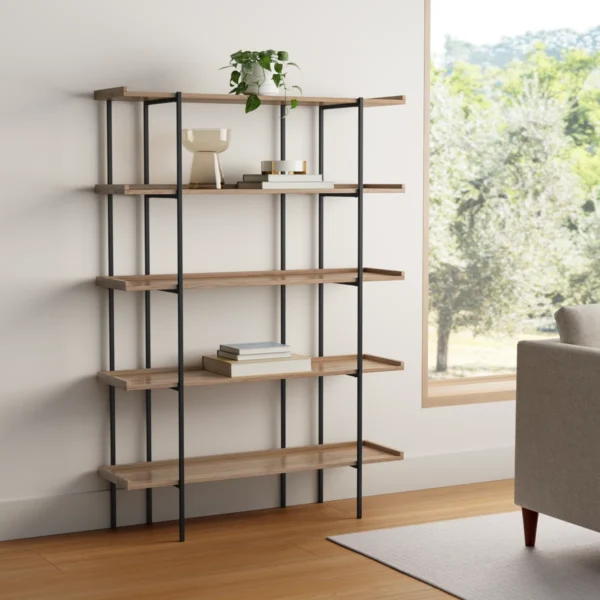 Sigmund Wide Etagere Bookcase