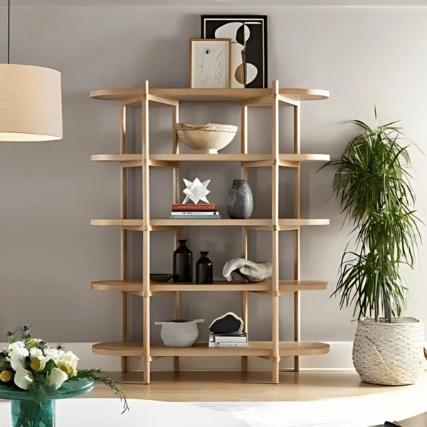 Wide Etagere Bookcase
