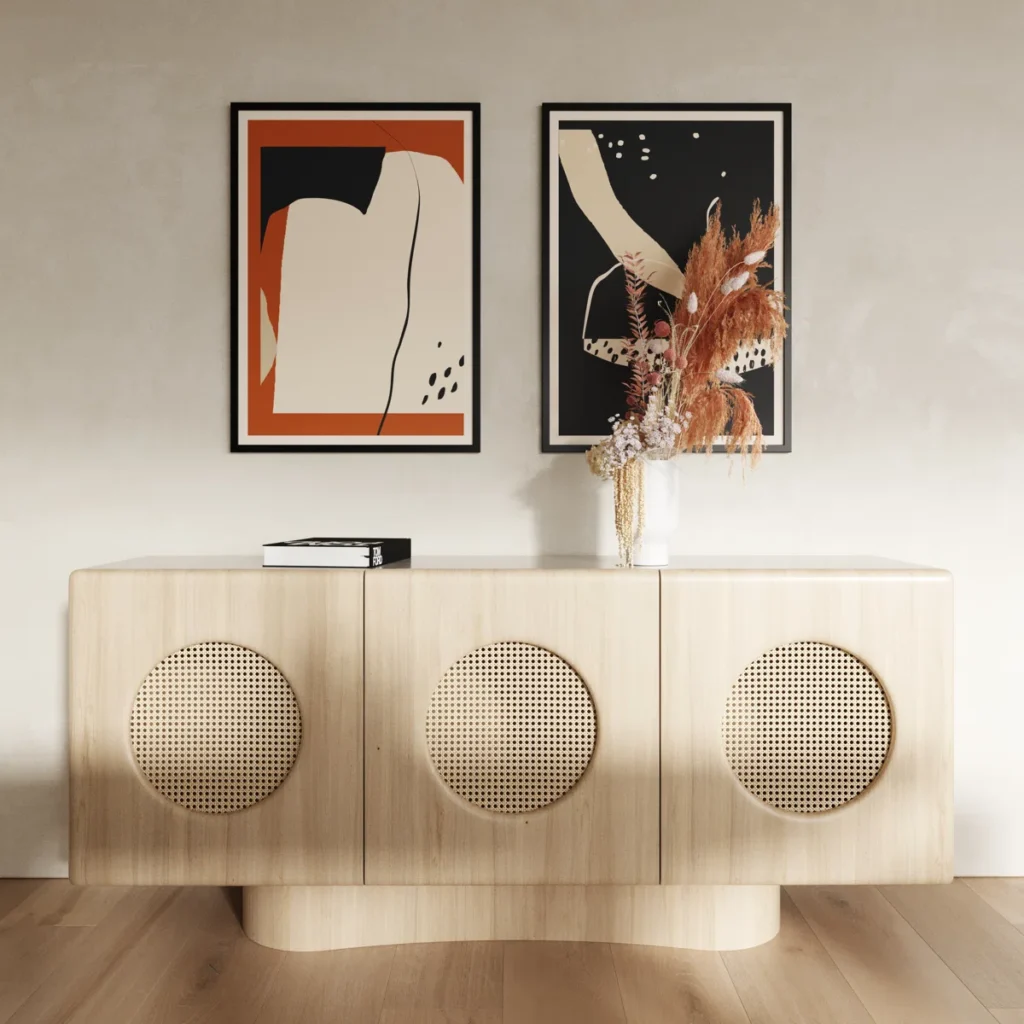 Dona Sideboard with Natural Cane