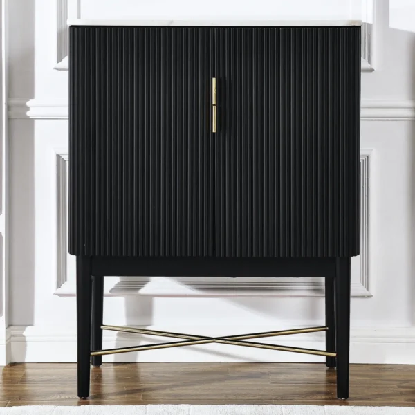 Sameya Marble Top Wine Cabinet