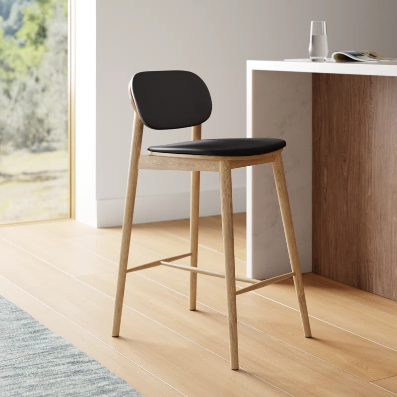 Beck Leatherette Bar Chair