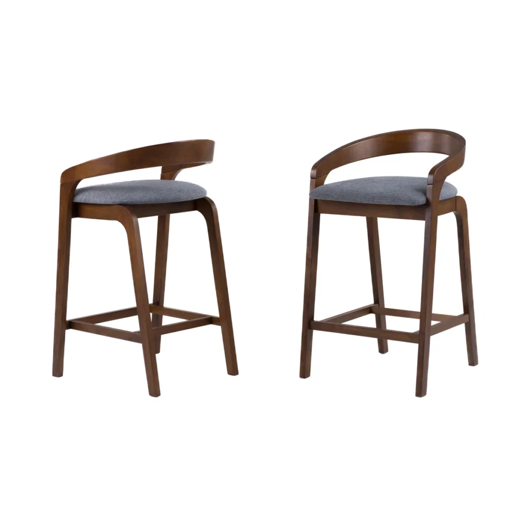 Piera Upholstered Bar Chair Set of 2
