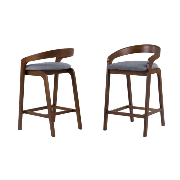 Piera Upholstered Bar Chair Set of 2