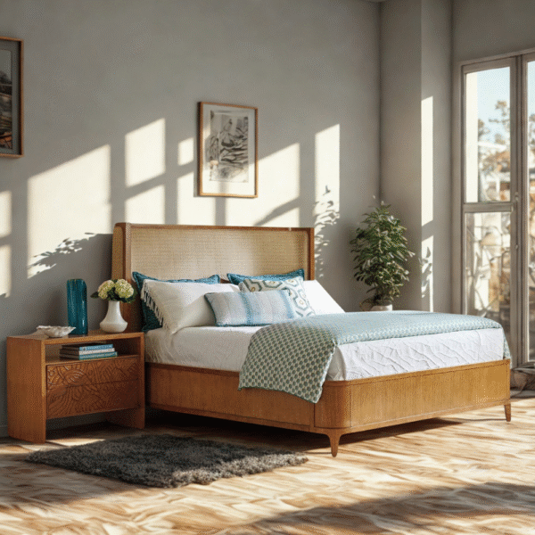 Desert Villa Bed with Upholstered