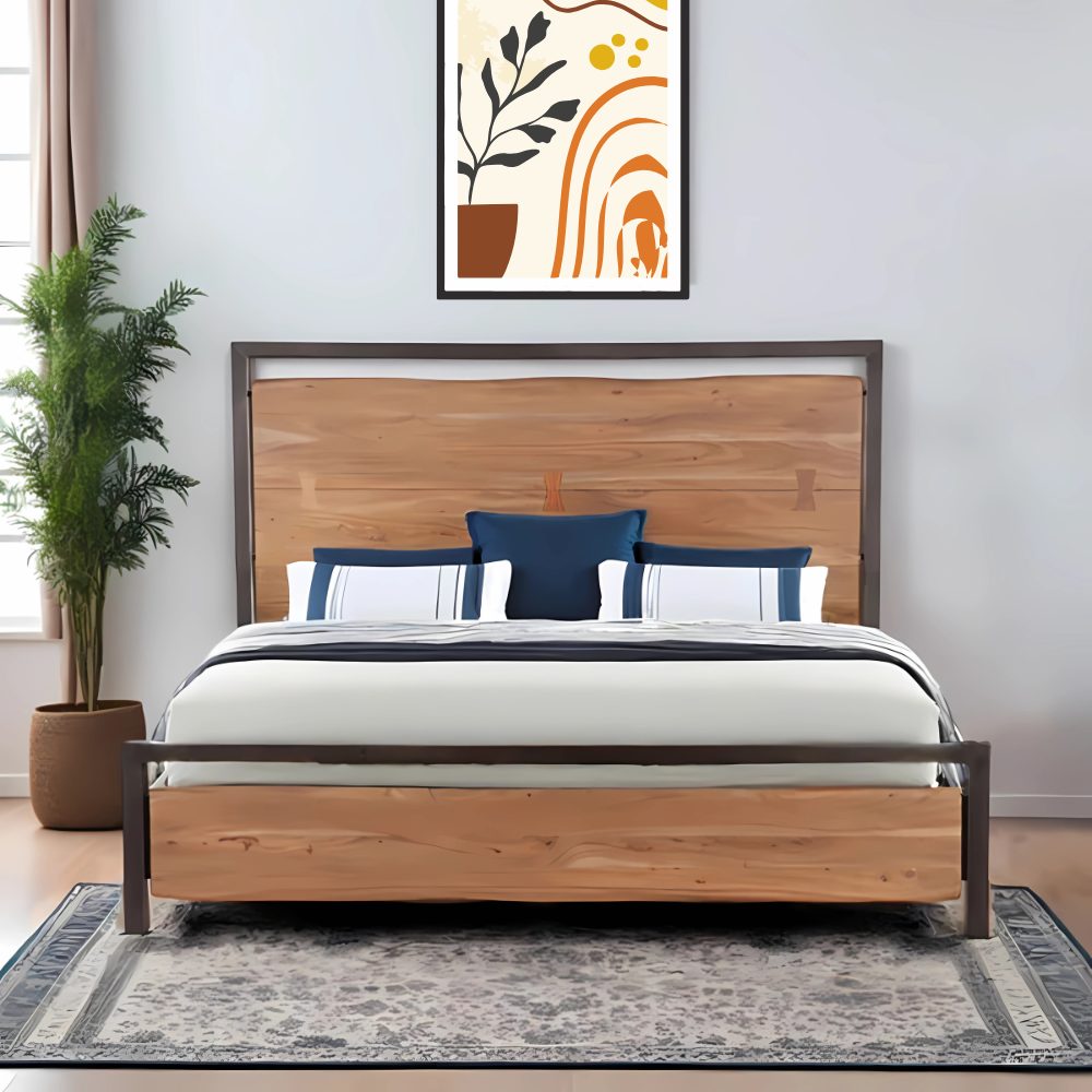 Glen Smoke Bed with Metal Legs