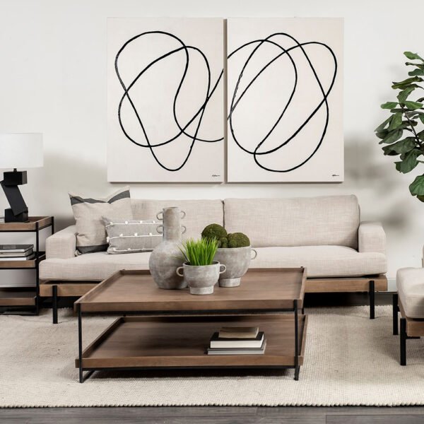 Colburne Upholstered Three Seater Sofa