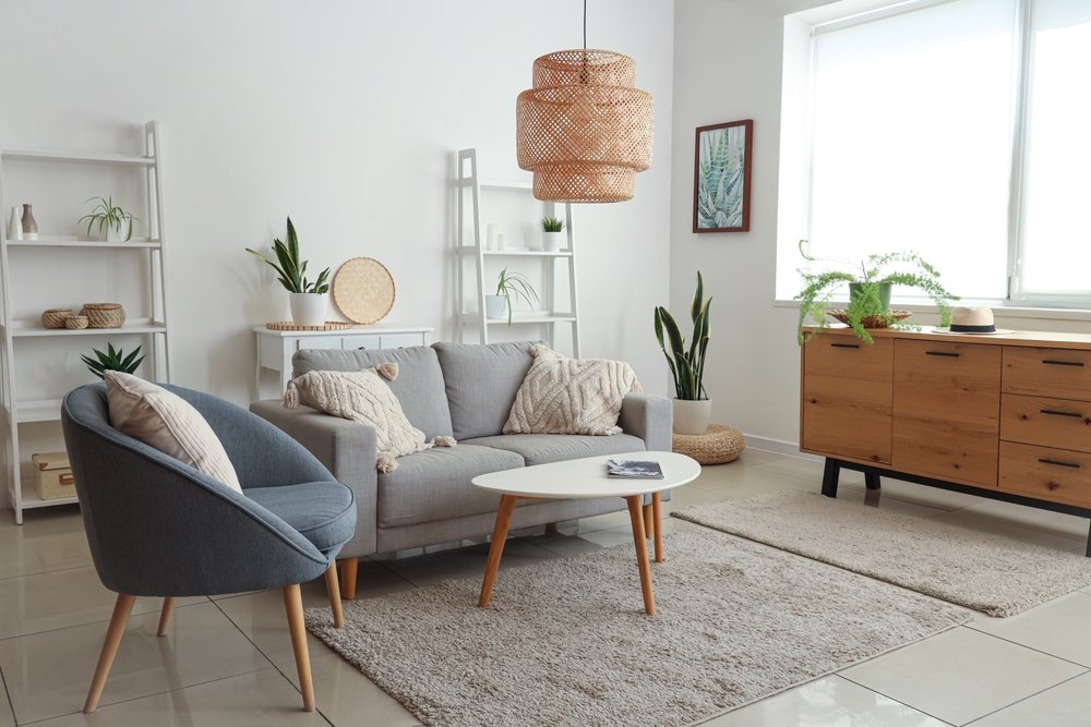 Bulk Order 30 Interior,Of,Modern,Living,Room,With,Grey,Sofa,,Coffee,Table