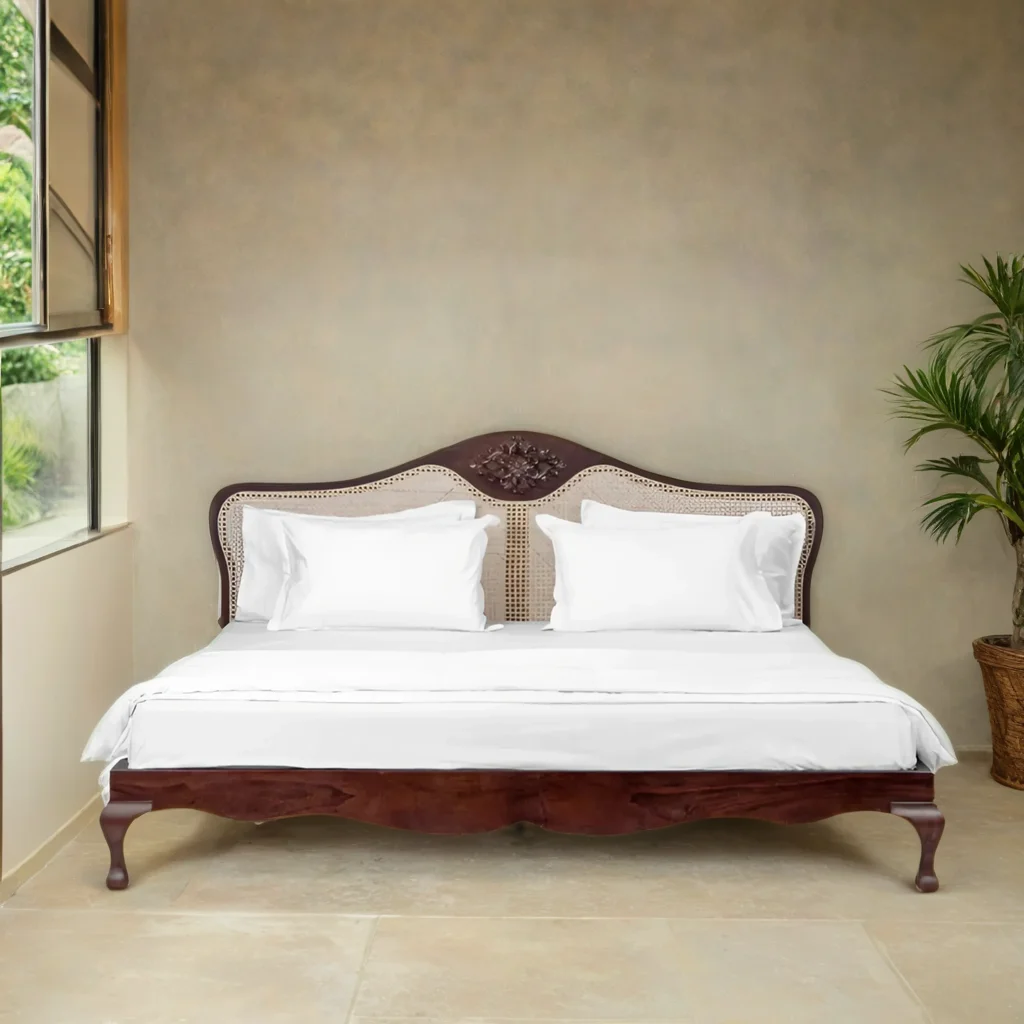 Claybourne Bed with Natural Cane