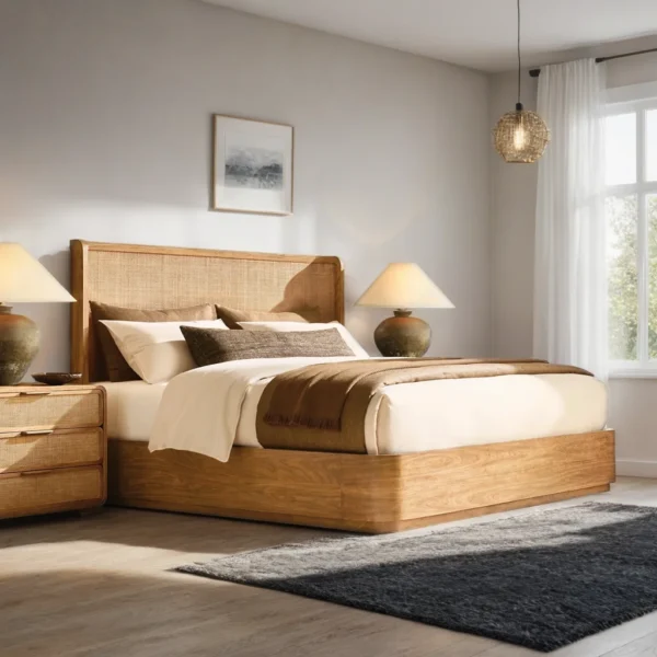 Oakridge Cane Shelter Bed with Storage