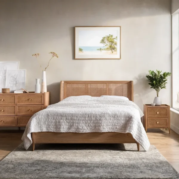 Natural Cane Bali Bed