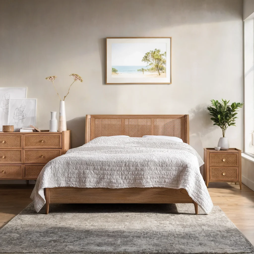 Natural Cane Bali Bed