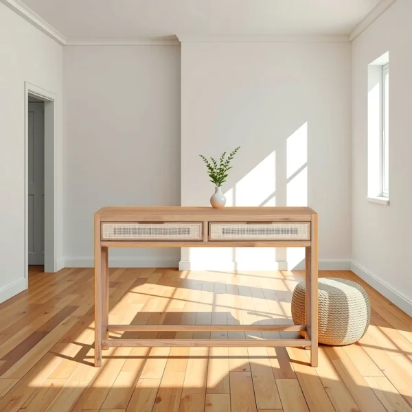 Rattan Console Table