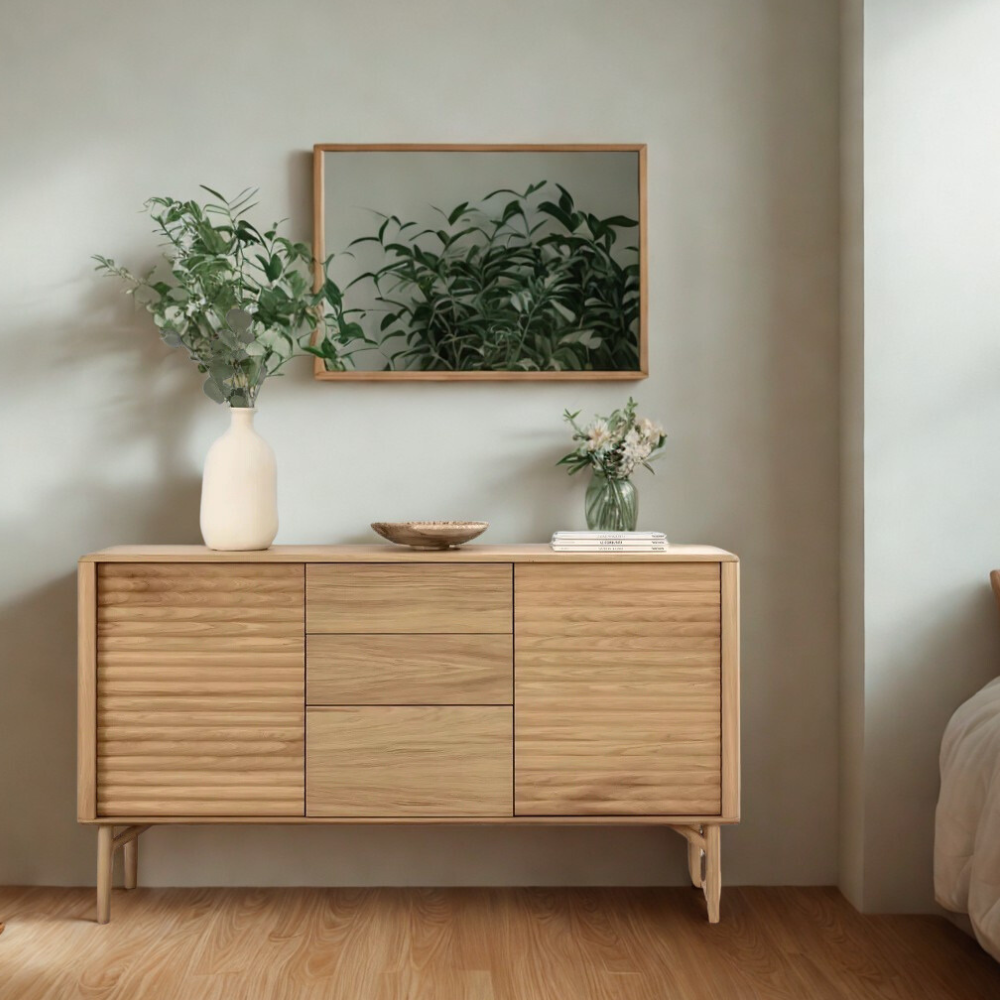 Silvershade Sideboard with 2 Doors and 3 Drawer