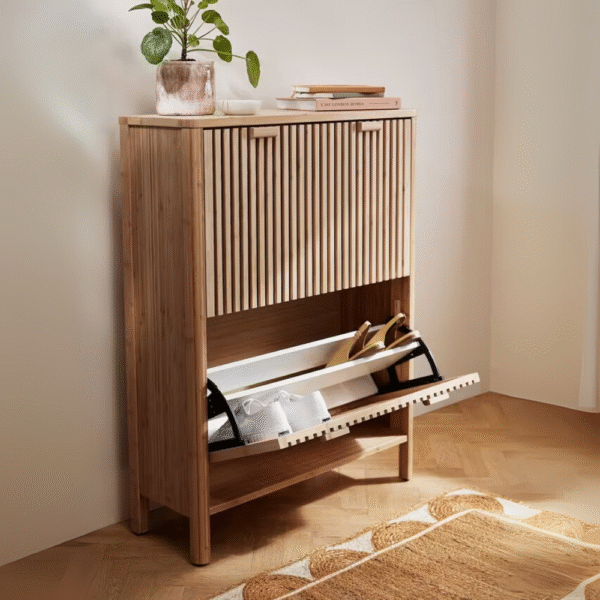 Slatted Shoe Cabinet