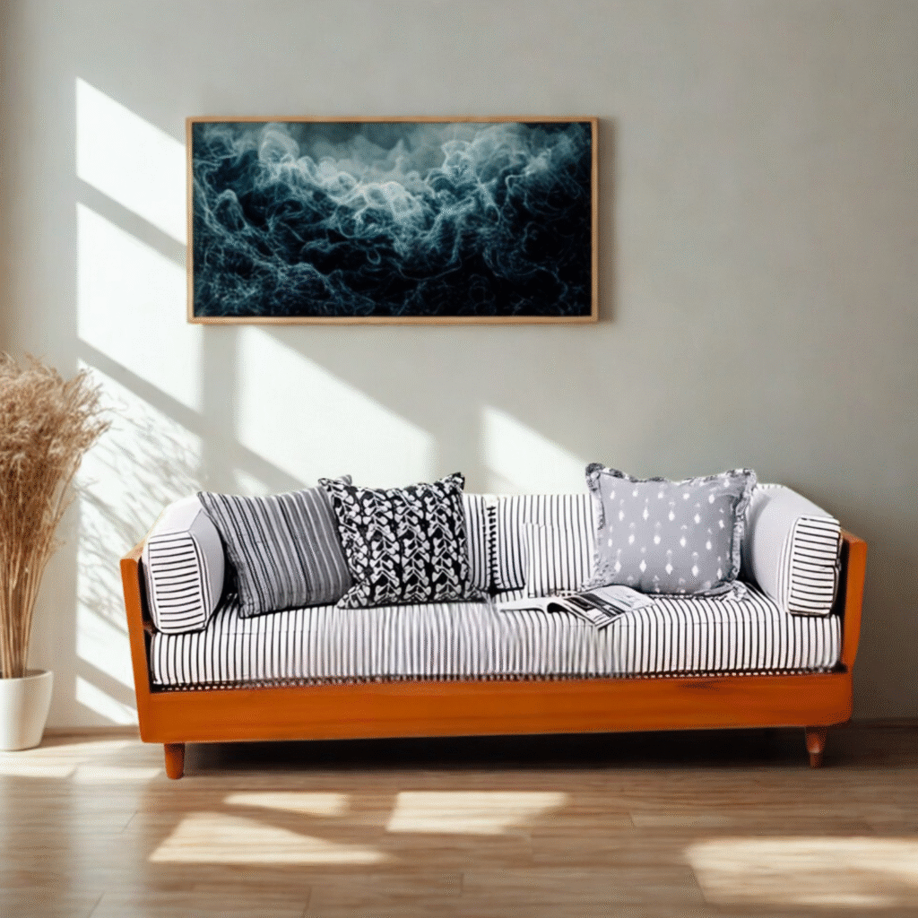 Ivory Charm Harriet Stripe Sofa