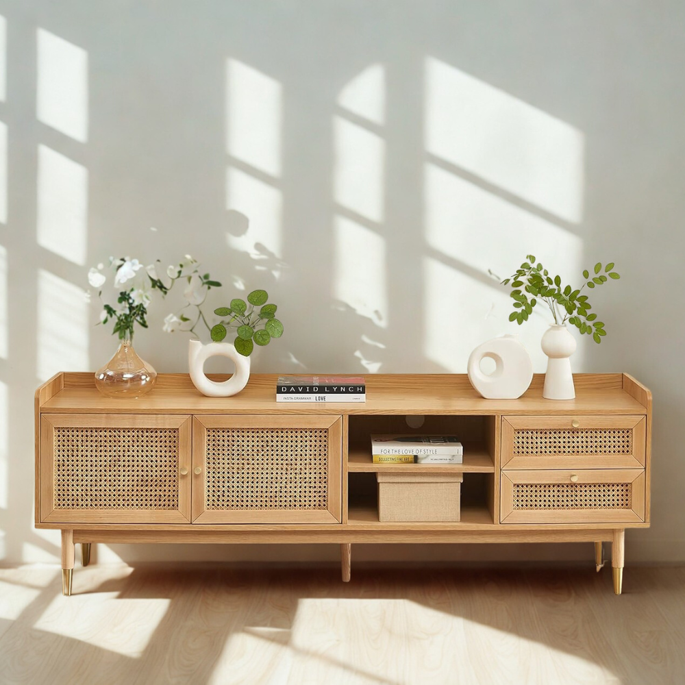 Timberlake TV Cabinet 2 Doors 2 Drawers