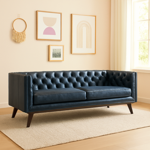 Navaro Dark Blue Sofa
