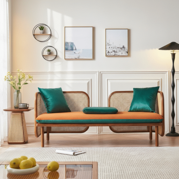 Oona Japandi Rattan Sofa