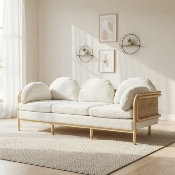 Marsay Japandi Rattan Sofa